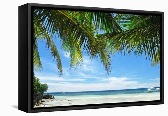 Beautiful Alona Beach at Panglao, Philippines-haveseen-Framed Premier Image Canvas