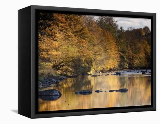 Beautiful Autumn Colours Reflecting in the River Creuse, a Favourite Area of the River of the Artis-Julian Elliott-Framed Premier Image Canvas