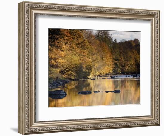 Beautiful Autumn Colours Reflecting in the River Creuse, a Favourite Area of the River of the Artis-Julian Elliott-Framed Photographic Print