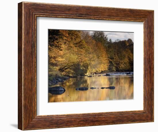 Beautiful Autumn Colours Reflecting in the River Creuse, a Favourite Area of the River of the Artis-Julian Elliott-Framed Photographic Print