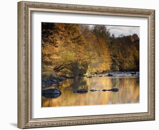 Beautiful Autumn Colours Reflecting in the River Creuse, a Favourite Area of the River of the Artis-Julian Elliott-Framed Photographic Print