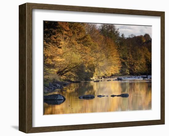 Beautiful Autumn Colours Reflecting in the River Creuse, a Favourite Area of the River of the Artis-Julian Elliott-Framed Photographic Print