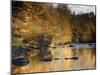 Beautiful Autumn Colours Reflecting in the River Creuse, a Favourite Area of the River of the Artis-Julian Elliott-Mounted Photographic Print
