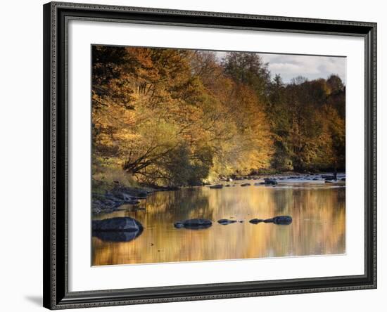 Beautiful Autumn Colours Reflecting in the River Creuse, a Favourite Area of the River of the Artis-Julian Elliott-Framed Photographic Print