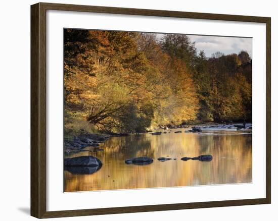 Beautiful Autumn Colours Reflecting in the River Creuse, a Favourite Area of the River of the Artis-Julian Elliott-Framed Photographic Print