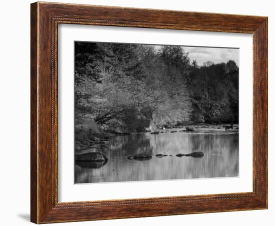 Beautiful Autumn Colours Reflecting in the River Creuse, a Favourite Area of the River of the Artis-Julian Elliott-Framed Photographic Print