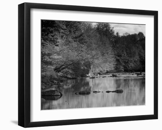 Beautiful Autumn Colours Reflecting in the River Creuse, a Favourite Area of the River of the Artis-Julian Elliott-Framed Photographic Print