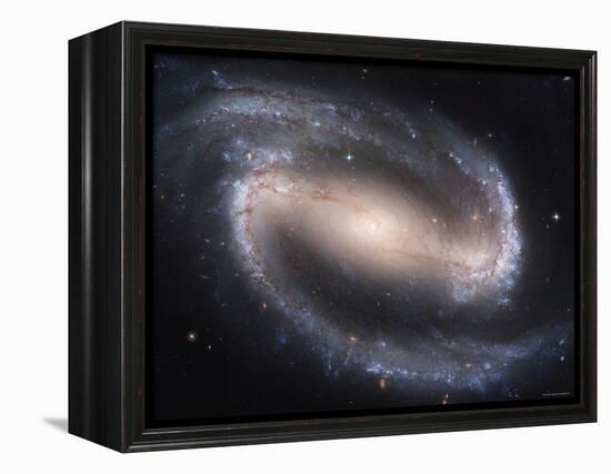 Beautiful Barred Spiral Galaxy NGC 1300, Hubble Space Telescope-Stocktrek Images-Framed Premier Image Canvas