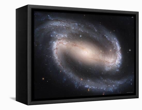 Beautiful Barred Spiral Galaxy NGC 1300, Hubble Space Telescope-Stocktrek Images-Framed Premier Image Canvas