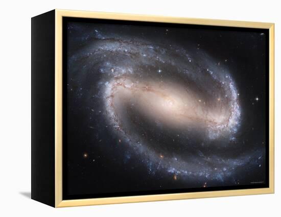 Beautiful Barred Spiral Galaxy NGC 1300, Hubble Space Telescope-Stocktrek Images-Framed Premier Image Canvas