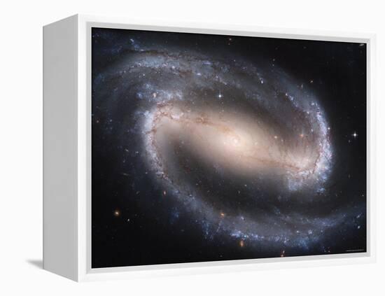 Beautiful Barred Spiral Galaxy NGC 1300, Hubble Space Telescope-Stocktrek Images-Framed Premier Image Canvas