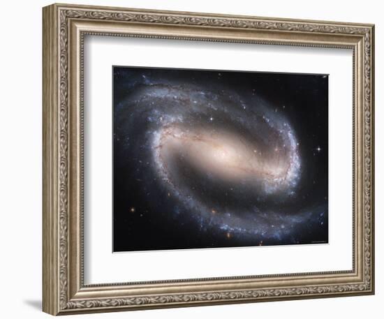 Beautiful Barred Spiral Galaxy NGC 1300, Hubble Space Telescope-Stocktrek Images-Framed Photographic Print