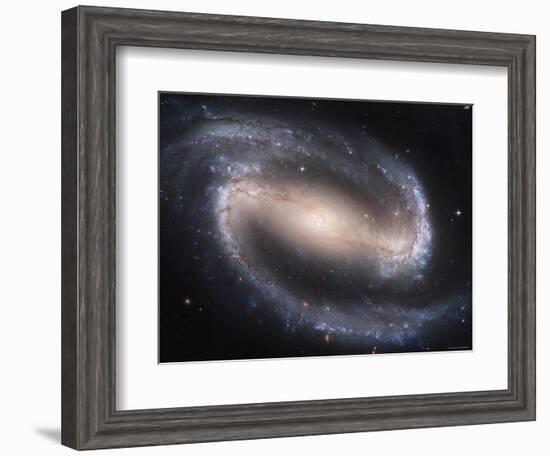 Beautiful Barred Spiral Galaxy NGC 1300, Hubble Space Telescope-Stocktrek Images-Framed Photographic Print