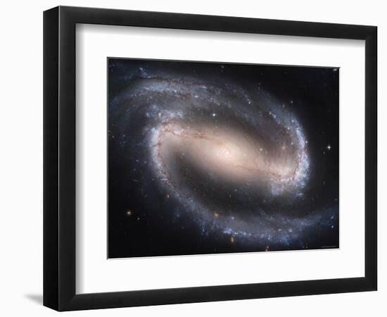 Beautiful Barred Spiral Galaxy NGC 1300, Hubble Space Telescope-Stocktrek Images-Framed Photographic Print