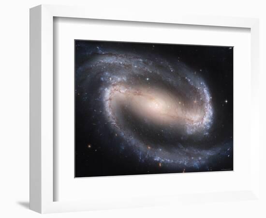 Beautiful Barred Spiral Galaxy NGC 1300, Hubble Space Telescope-Stocktrek Images-Framed Photographic Print