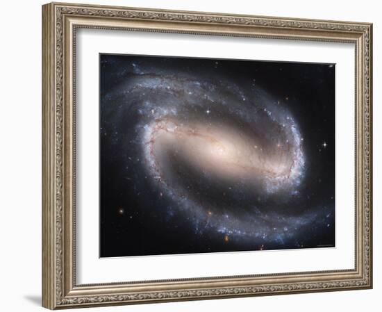 Beautiful Barred Spiral Galaxy NGC 1300, Hubble Space Telescope-Stocktrek Images-Framed Photographic Print