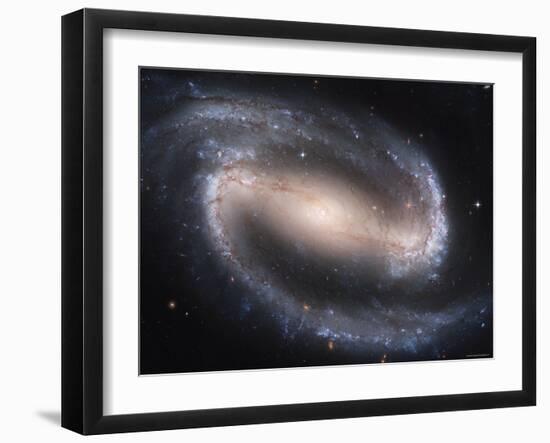 Beautiful Barred Spiral Galaxy NGC 1300, Hubble Space Telescope-Stocktrek Images-Framed Photographic Print