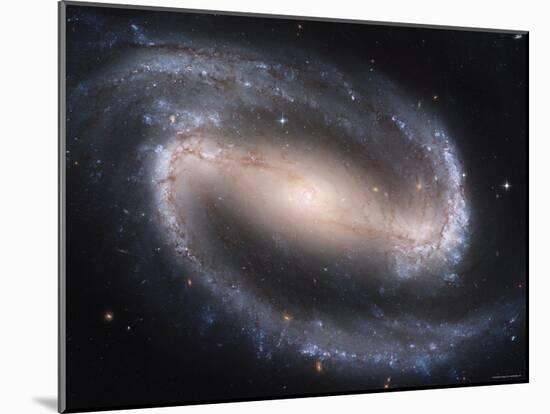 Beautiful Barred Spiral Galaxy NGC 1300, Hubble Space Telescope-Stocktrek Images-Mounted Photographic Print