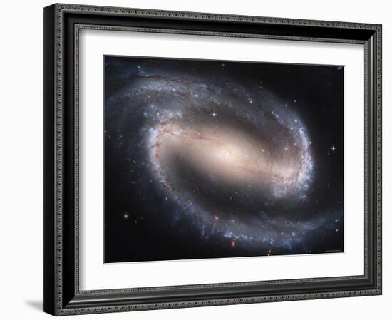 Beautiful Barred Spiral Galaxy NGC 1300, Hubble Space Telescope-Stocktrek Images-Framed Photographic Print