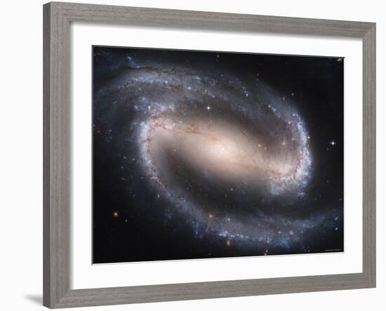 Beautiful Barred Spiral Galaxy NGC 1300, Hubble Space Telescope-Stocktrek Images-Framed Photographic Print