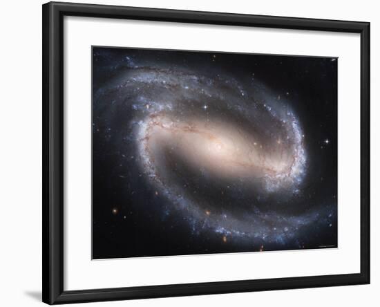 Beautiful Barred Spiral Galaxy NGC 1300, Hubble Space Telescope-Stocktrek Images-Framed Photographic Print