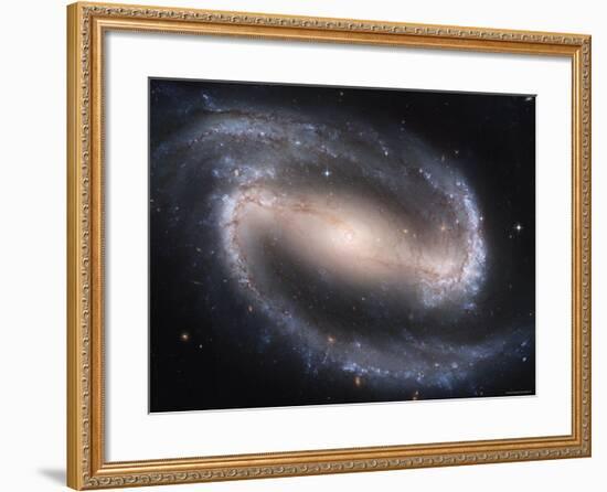 Beautiful Barred Spiral Galaxy NGC 1300, Hubble Space Telescope-Stocktrek Images-Framed Photographic Print