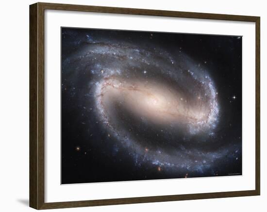 Beautiful Barred Spiral Galaxy NGC 1300, Hubble Space Telescope-Stocktrek Images-Framed Photographic Print