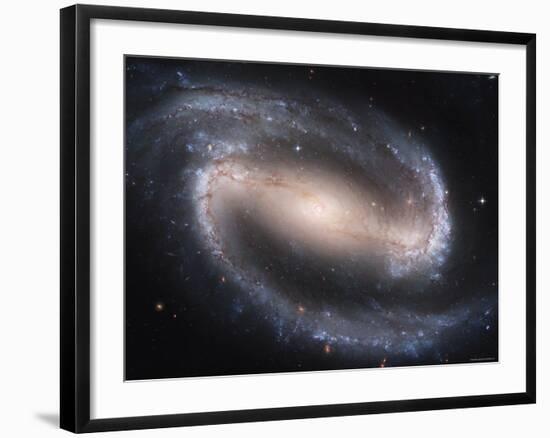 Beautiful Barred Spiral Galaxy NGC 1300, Hubble Space Telescope-Stocktrek Images-Framed Photographic Print