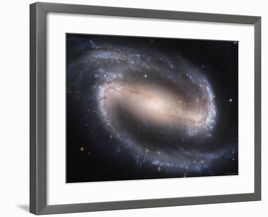 Beautiful Barred Spiral Galaxy NGC 1300, Hubble Space Telescope-Stocktrek Images-Framed Photographic Print