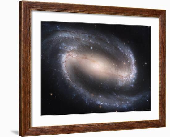 Beautiful Barred Spiral Galaxy NGC 1300, Hubble Space Telescope-Stocktrek Images-Framed Photographic Print