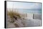 Beautiful Beach at Sunrise-forestpath-Framed Premier Image Canvas