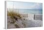 Beautiful Beach at Sunrise-forestpath-Framed Premier Image Canvas