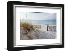 Beautiful Beach at Sunrise-forestpath-Framed Photographic Print