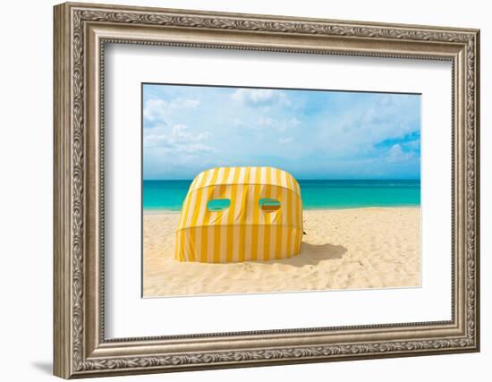 Beautiful Beach in Aruba, Caribbean Islands, Lesser Antilles-mffoto-Framed Photographic Print