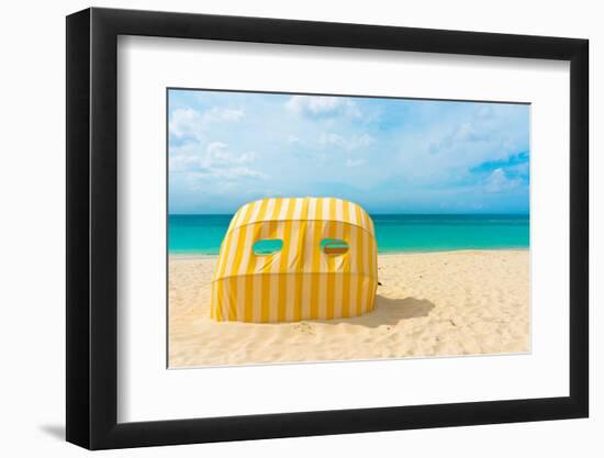 Beautiful Beach in Aruba, Caribbean Islands, Lesser Antilles-mffoto-Framed Photographic Print