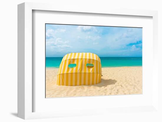 Beautiful Beach in Aruba, Caribbean Islands, Lesser Antilles-mffoto-Framed Photographic Print