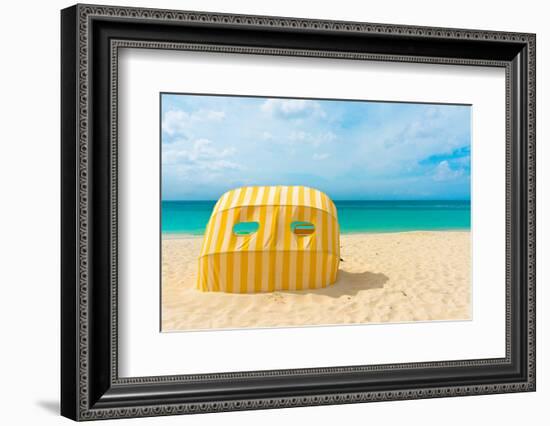 Beautiful Beach in Aruba, Caribbean Islands, Lesser Antilles-mffoto-Framed Photographic Print