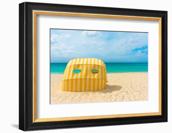 Beautiful Beach in Aruba, Caribbean Islands, Lesser Antilles-mffoto-Framed Photographic Print