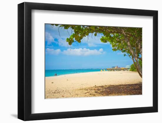 Beautiful Beach in Aruba, Caribbean Islands, Lesser Antilles-mffoto-Framed Photographic Print