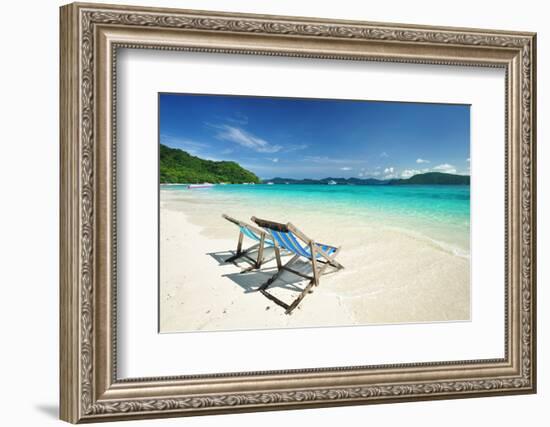 Beautiful Beach Landscape in Thailand-haveseen-Framed Photographic Print