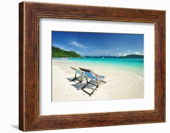 Beautiful Beach Landscape in Thailand-haveseen-Framed Photographic Print