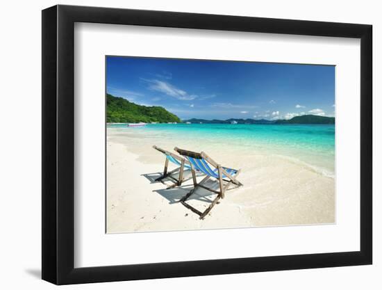 Beautiful Beach Landscape in Thailand-haveseen-Framed Photographic Print