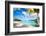 Beautiful Beach on Bora Bora Island in French Polynesia-BlueOrange Studio-Framed Photographic Print