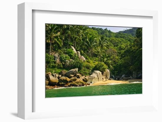 Beautiful Beach on Tropical Pacific Coast of Mexico-elenathewise-Framed Photographic Print
