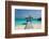 Beautiful Beach with Jetty at Maldives-haveseen-Framed Photographic Print