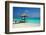 Beautiful Beach with Jetty at Maldives-haveseen-Framed Photographic Print