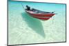 Beautiful Beach with Motor Boat at Perhentian Islands, Malaysia-haveseen-Mounted Photographic Print