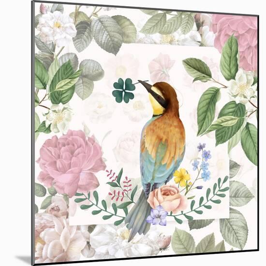 Beautiful Birdie-The Font Diva-Mounted Giclee Print