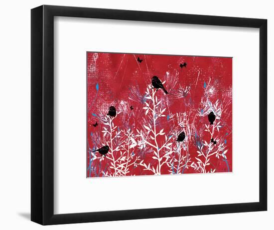 Beautiful Black Birds-Bee Sturgis-Framed Art Print