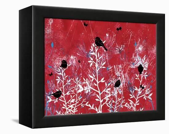 Beautiful Black Birds-Bee Sturgis-Framed Stretched Canvas